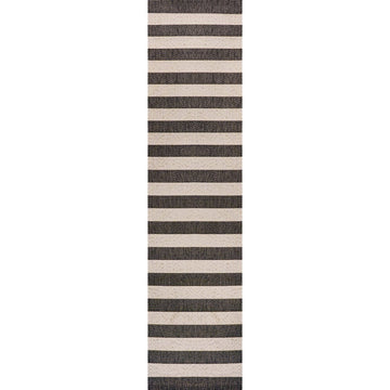 Negril Two-tone Wide Stripe Indoor/outdoor Area Rug